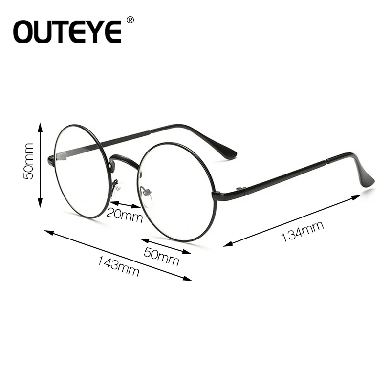 Винтажные круглые прозрачные очки модные женские оптические оправы для очков