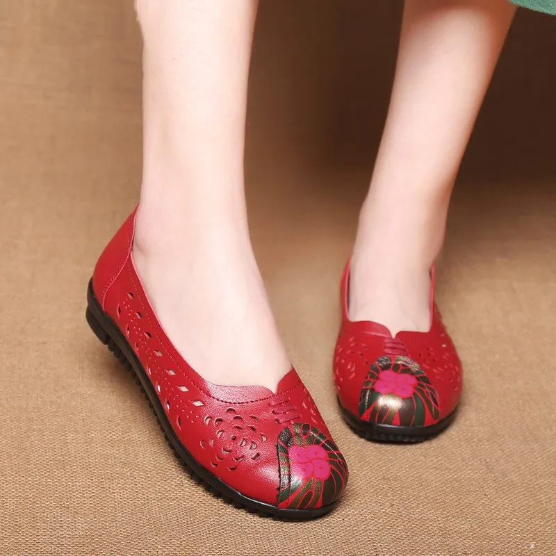 

Женская обувь на плоской подошве; Дышащая обувь; Сезон весна-осень повседневная обувь для женщин из мягкой бычьей кожи на плоской подошве; Т...