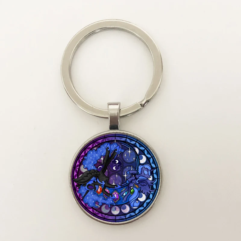 Кукла брелок GDRGYB в стиле аниме My Cute Little Foal с радужной лошадью пряжкой стеклянный