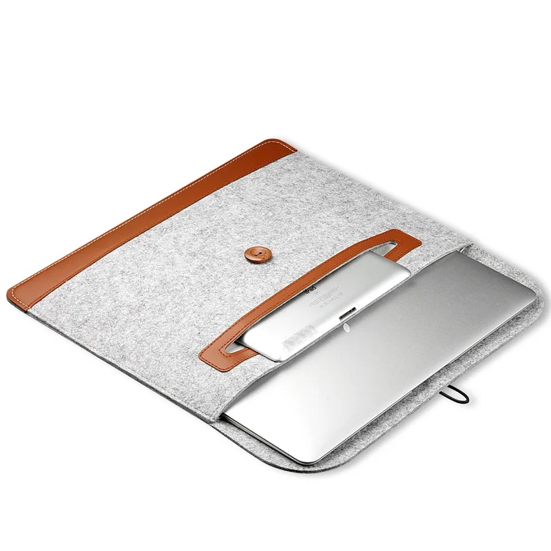 Сумка чехол для ноутбука MacBook Air Pro 11 12 водонепроницаемая сумка с кнопками Xiaomi 13 15