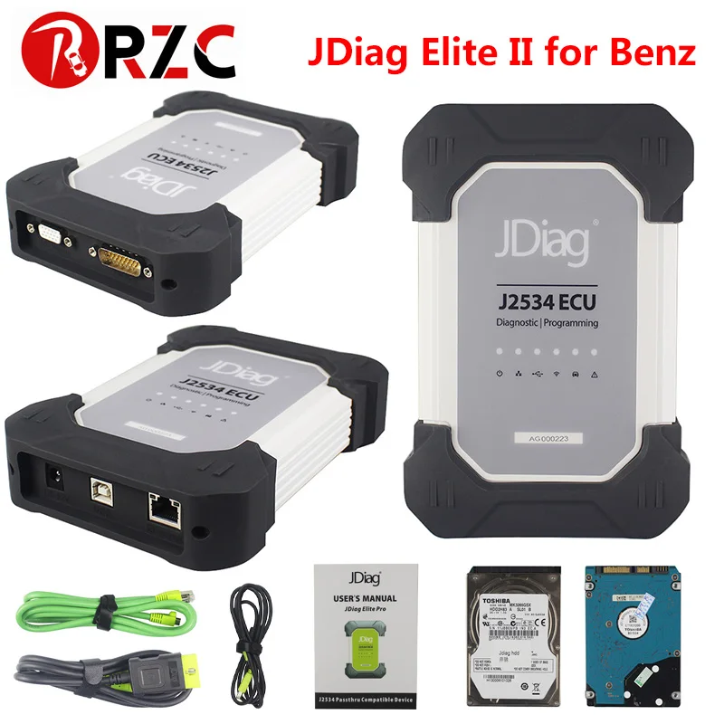 JDiag Elite II Pro J2534 диагностическое оборудование и Программирование ЭБУ multi lanaugs Star для