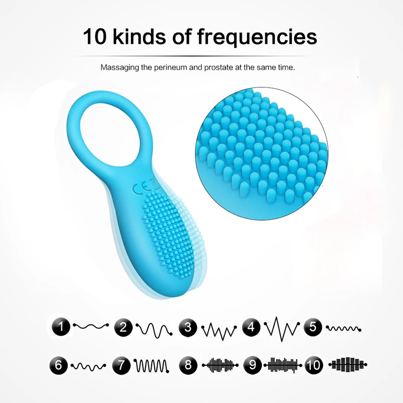 USB Перезаряжаемый вибрирующий мужской водонепроницаемый гибкий силиконовый