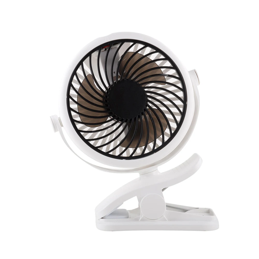 black and white Junejour(Прямая) Usb 5 в 5 Вт бытовая техника Портативный Usb зарядный вентилятор с зажимом для прикроватной детской коляски - Цвет: black and white