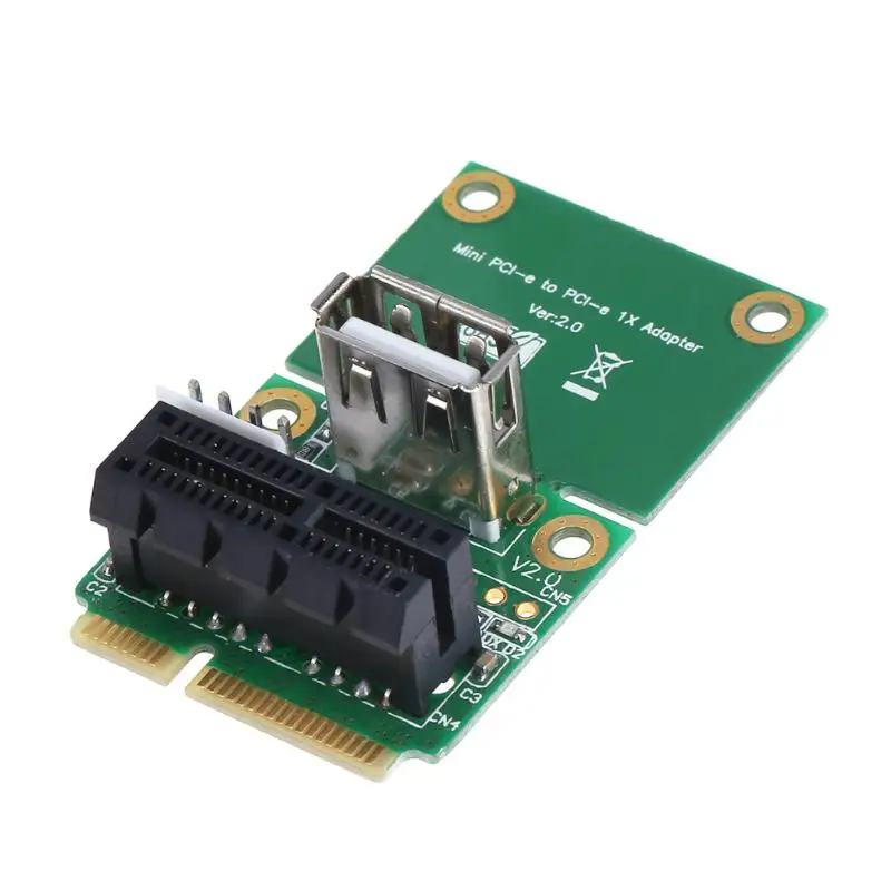 1 шт. PCI-E 1X до половины/полный Mini USB адаптер PCI Express Интерфейс карты с 4 Pin SATA Мощность