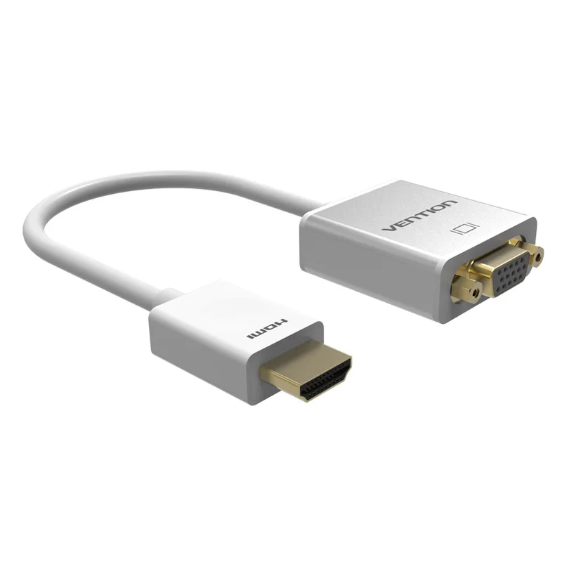 Vention металлический адаптер hdmi vga конвертер Cable1080p с аудио и Micro USB Порты разъёмы