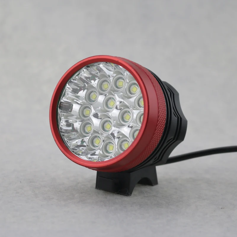 Водонепроницаемый перезаряжаемый велосипедный фонарь 25000 люмен 15x Cree XML T6