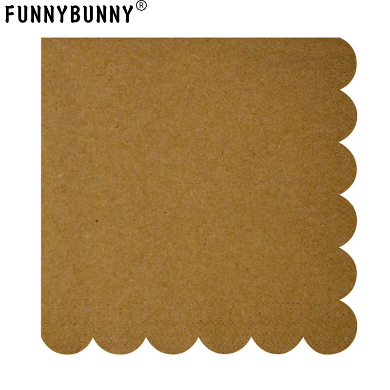 Одноразовая посуда FUNNYBUNNY салфетка для чашек крафт бумага декоративные