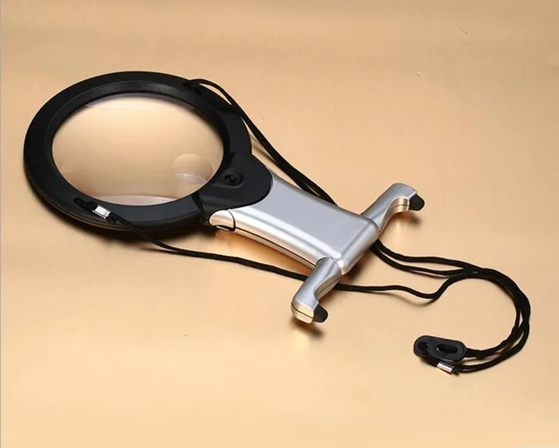 2.25X 5X LED Illuminated Reading Sewing Embroidery Magnifying Glass with Neck Strap Cross Stitching Lupa Magnifier | Инструменты