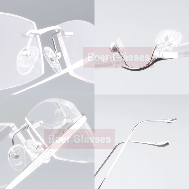 Очки мужские без оправы из чистого титана 9069(52 17 137)|brand eye glasses|eye glasseseye glasses brands |
