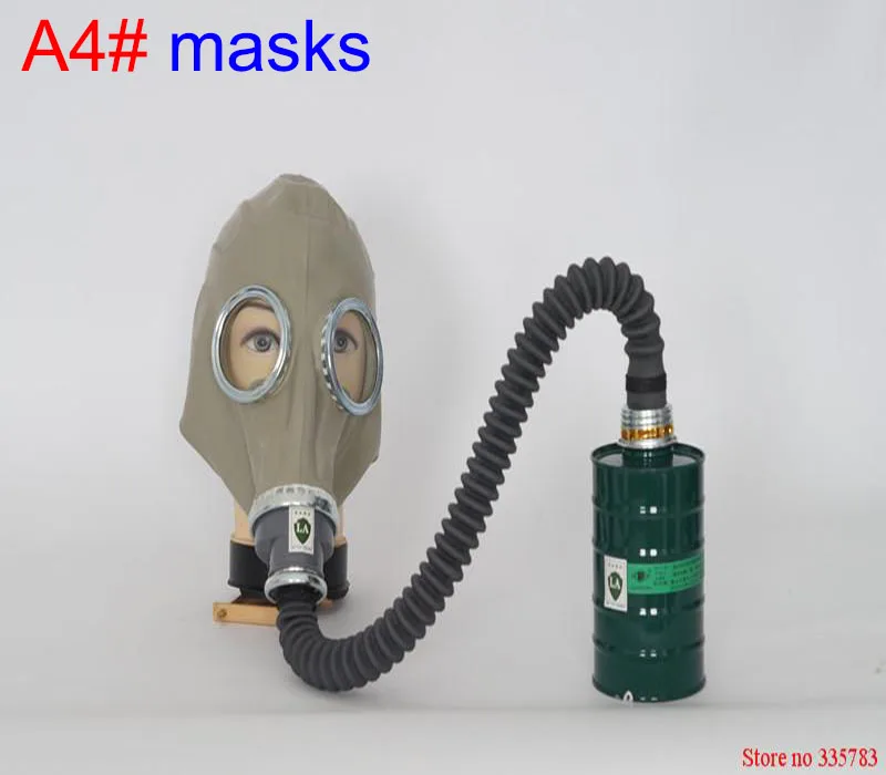 

gas mask Respirator full face mask Rubber gas mask + 0.5 Meter Tube + One Filter Canister Gas Masks Sets abti-carbon monoxide