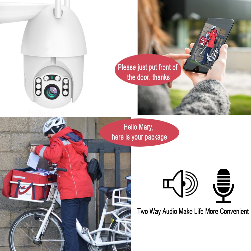 CTVMAN 1080P PTZ IP камера wifi наружная скорость купольная беспроводная безопасности ICSEE