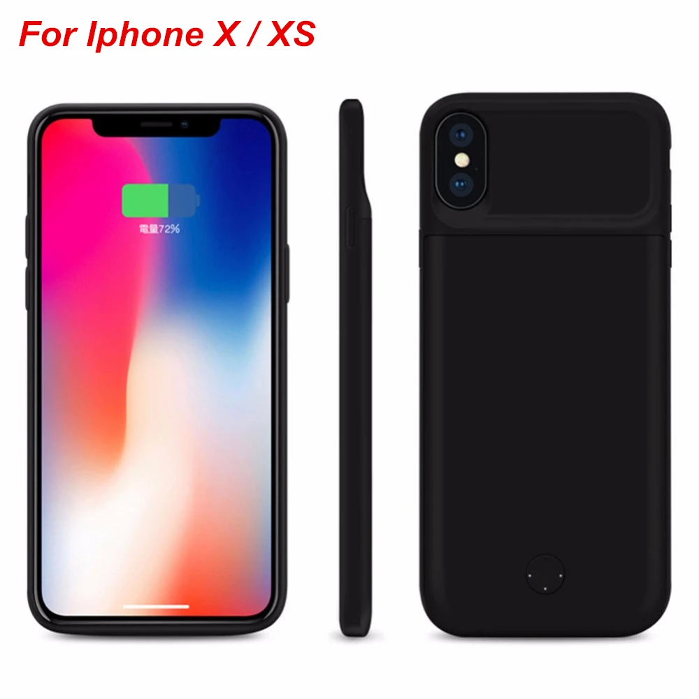 3600 Mah батарея чехол для iphone X XS зарядное устройство смарт телефон крышка банк