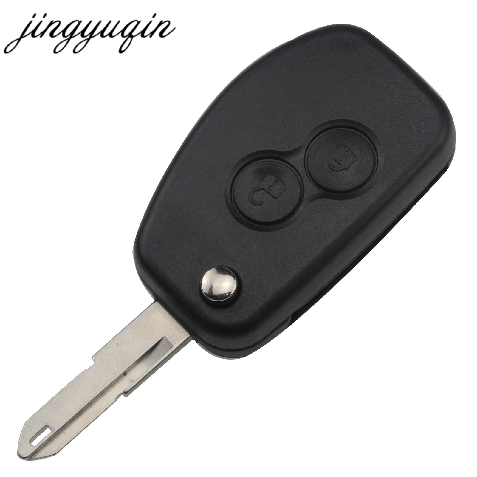 Jingyuqin 10 шт. 2 кнопки дистанционный флип-ключ для Renault Megane Modus Espace Laguna Duster Logan DACIA Sandero