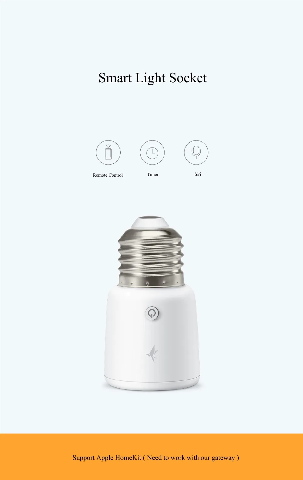 Умный светильник Terncy Zigbee, розетка, TERNCY-LS01, поддержка Apple HomeKit(нужно работать с шлюзом), для дистанционного управления, светильник