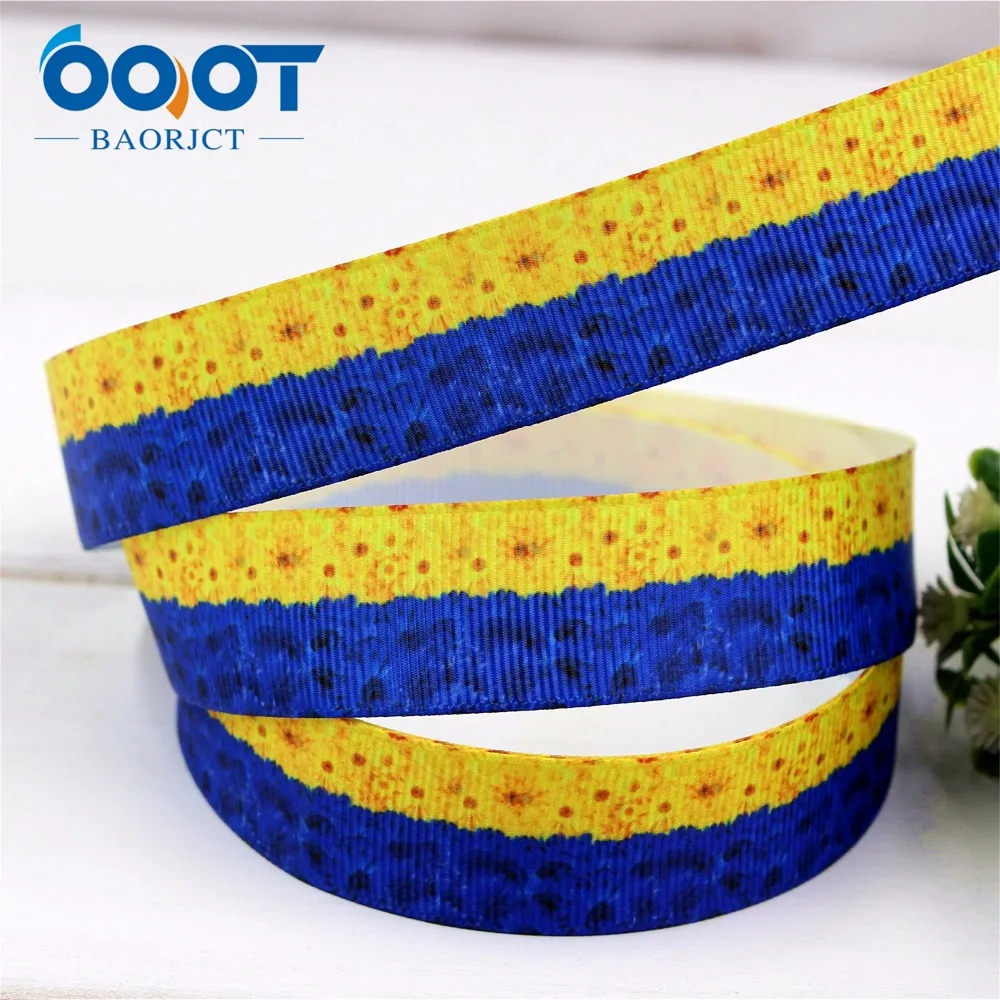 1741319 OOT BAORJCT 22mm 10yard/lot cartoon Ribbons Thermal transfer Printed grosgrain Wedding Accessories DIY handmade material | Дом и сад