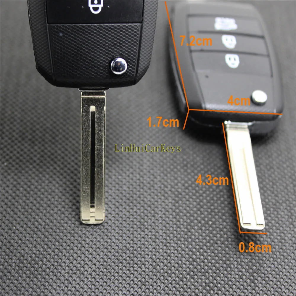 AURONOVA Новый Сменный корпус для складного ключа Kia соправы Carens Cerato Forte Rio K2 K3 K5 3