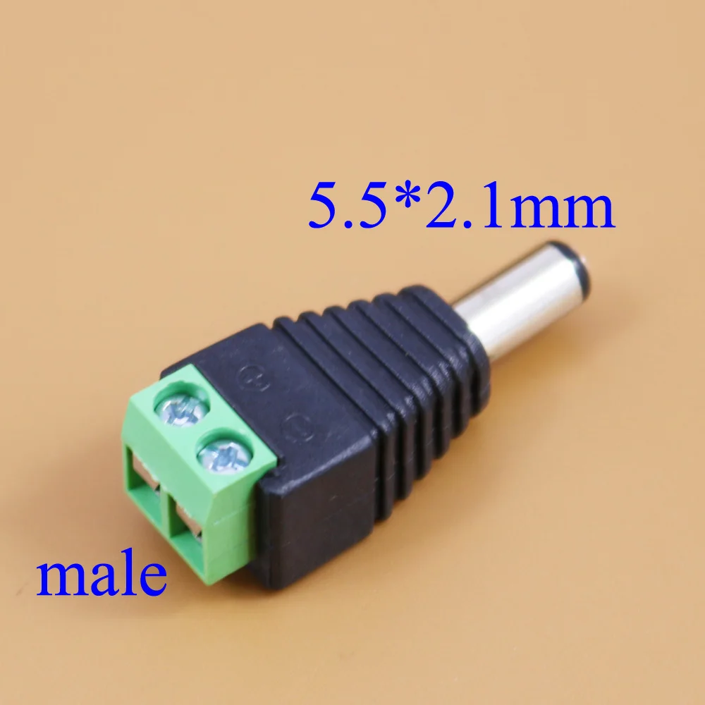 YuXi male and female DC Power plug 5.5 x 2.1MM 5.5*2.5MM BNC/RCA 12V 24V Jack Adapter Connector Plug | Компьютеры и офис
