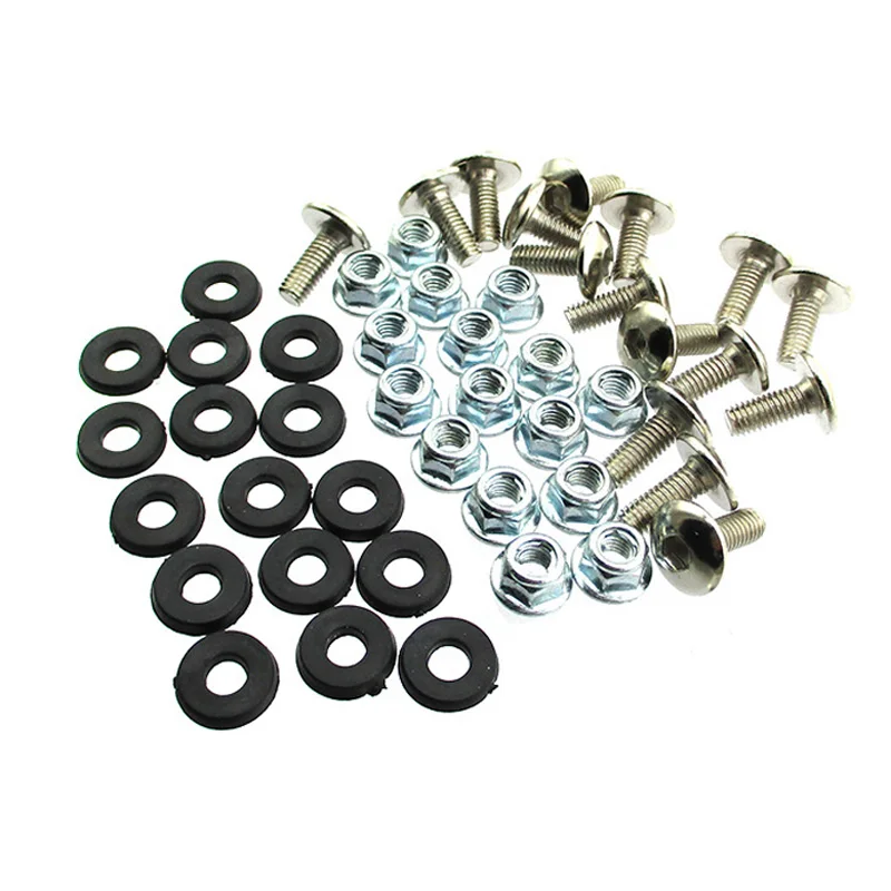 Пластиковая шайба для крыла XLJOY M6 X16 ATV Quad гайка набор винтов 50cc 70cc 90cc 110cc 125cc -