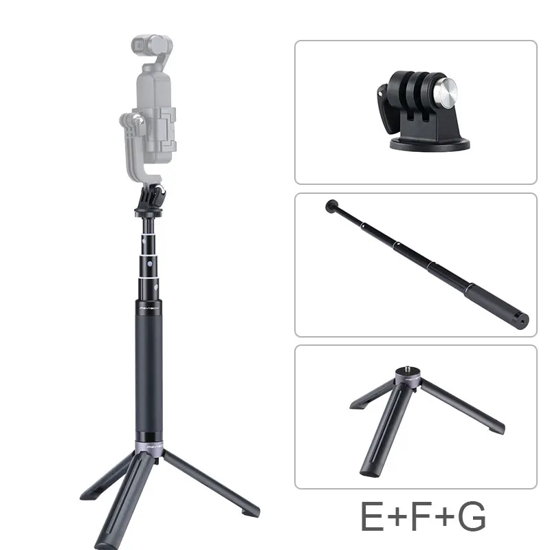 PGYTECH DJI Osmo Карманный кронштейн для Osmo мини штатив аксессуары или удлинитель или рюкзак крепеж стабилизатор запчасти