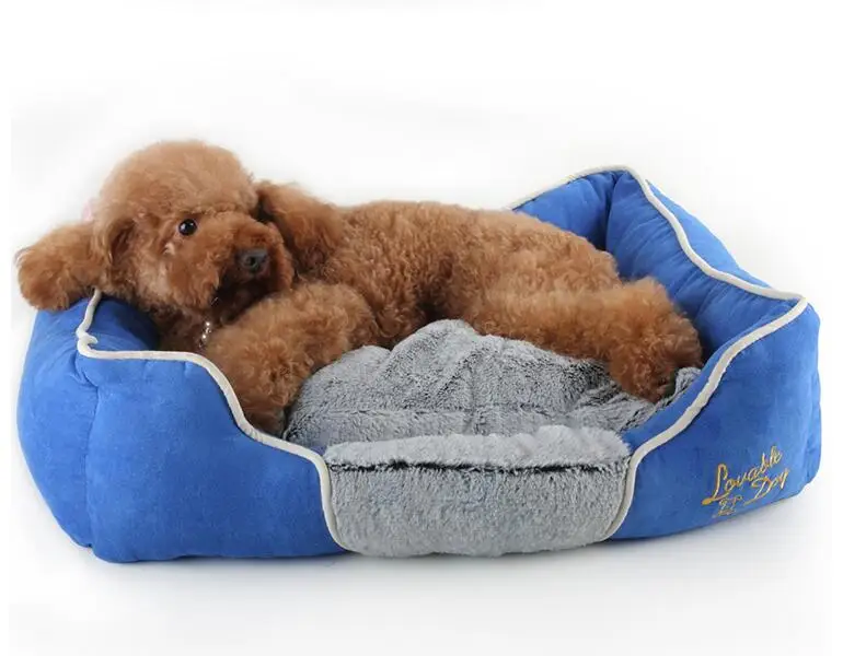 Роскошные Меха Собаки Одеяло Прямоугольный Диван katten кровать Тепло Кровать для