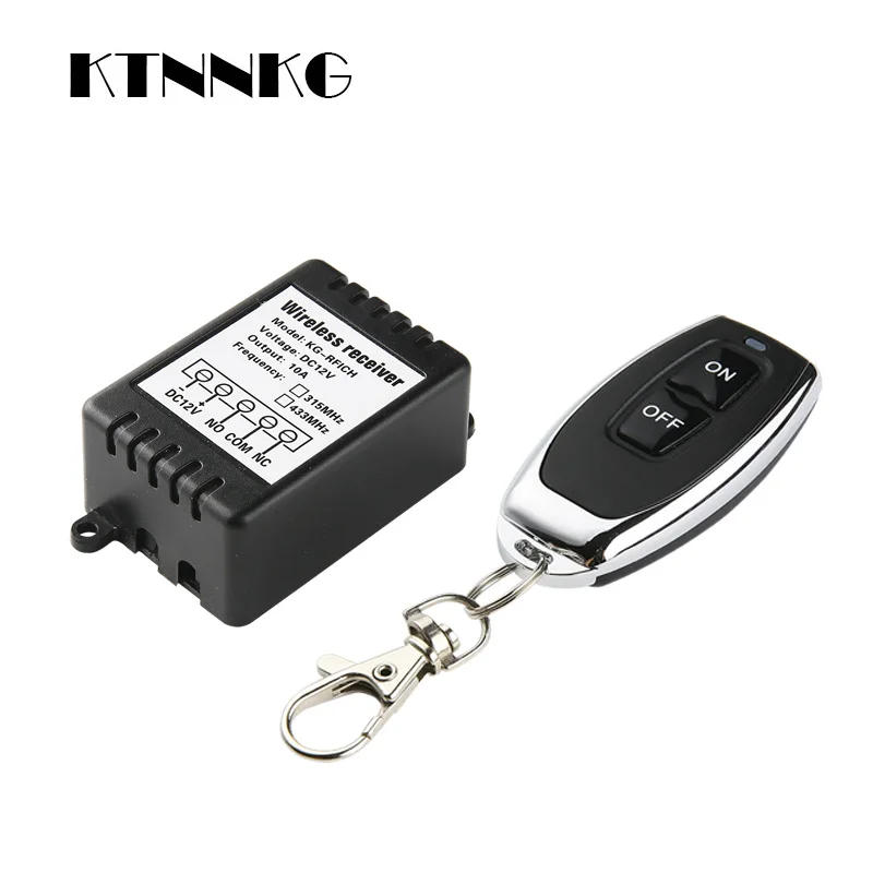 DC12V 1 Gang умный дом реле Модуль Беспроводной выключатель света комплект Universival