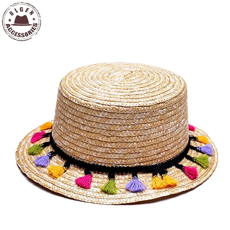 Богемная женская летняя соломенная шляпа от солнца мексиканские джентльменские