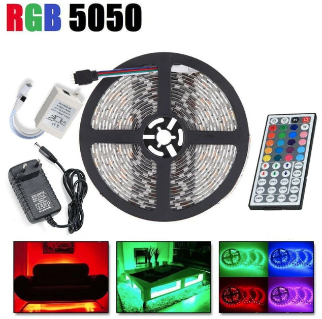 LED Stripe RGB Bar 5050 SMD Band Lights Light Lamp Fairy 1-5M Lighting household products | Освещение