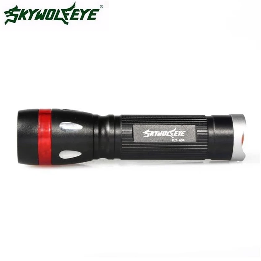 SKYWOLFEYE светодиодный фонарик 3 режима CREE XML T6 вспышки света факел лампы свет
