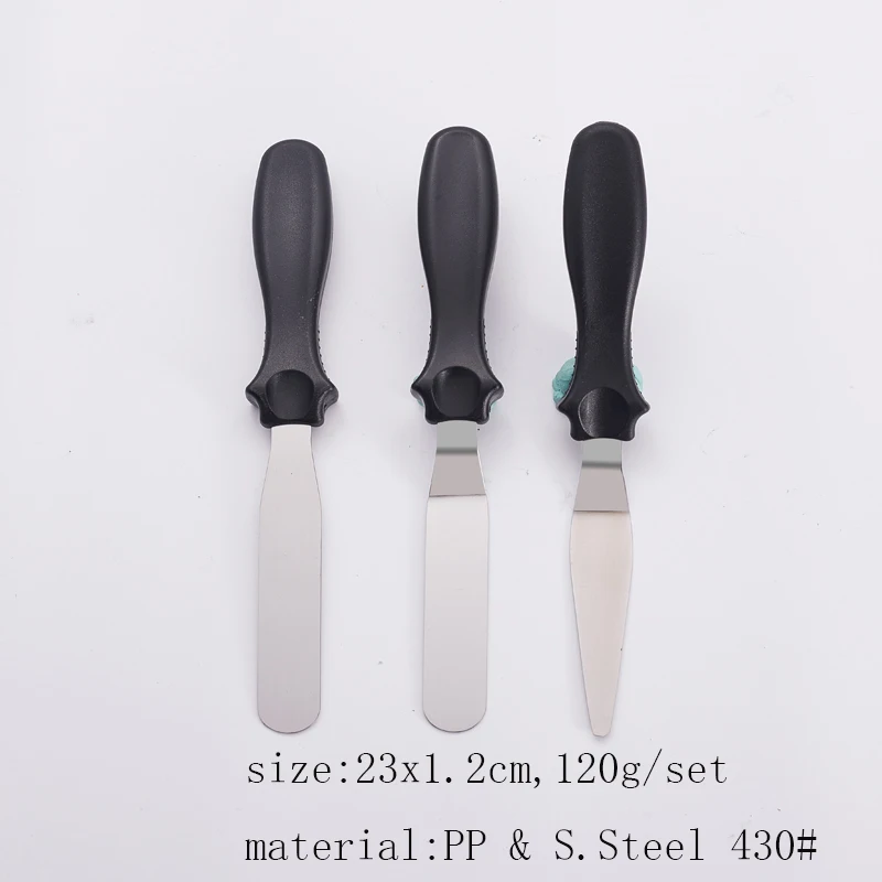 3 шт. маленький изогнутый/угловой шпатель палитра нож.