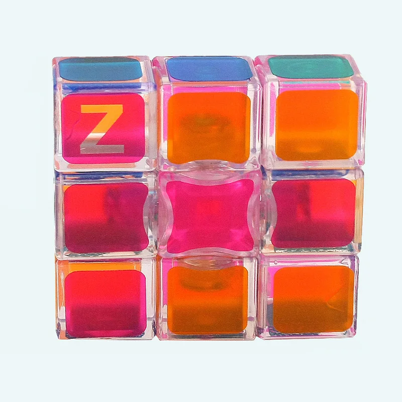 level one 1x1x3 3x3x3 кристально прозрачный матовый Скраб головоломка Cubo Развивающие игрушки для детей gxwj - Цвет: level one