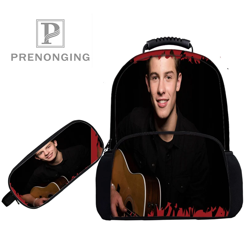17 дюймовые рюкзаки Shawn Mendes сумки для ручек с 3D принтом школьные женские и мужские