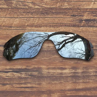 Metallic Silver ToughAsNails поляризованные Сменные линзы для солнцезащитных очков с радаром Оукли-несколько вариантов - Цвет линз: Metallic Silver