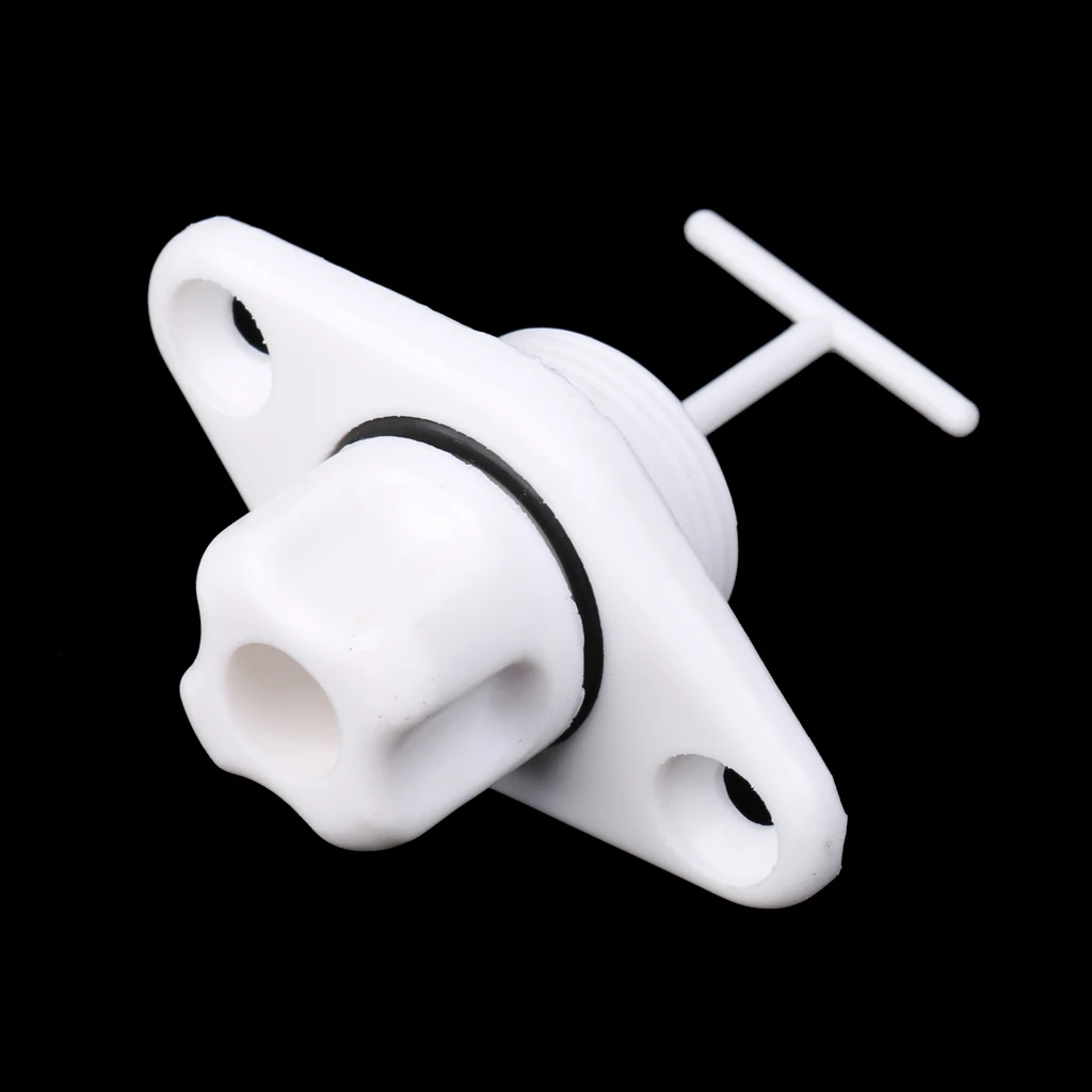 

1 Pcs Boat Drain Plug Screw Type Drain Plug ABS Mount 1" Hole For Boat Fish Well Yacht Canoe Etc 2.59x1.42 Inch Boat Accessories