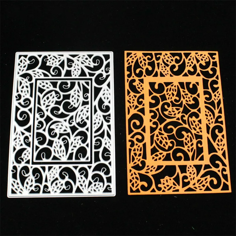 

KSCRAFT листья рамка металлические режущие штампы трафареты для DIY скрапбукинга/фотоальбома декоративные тиснения DIY бумажные карты