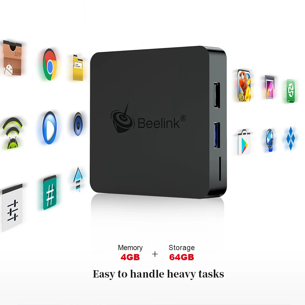 Beelink GT1 мини ТВ Box Android 8 1 4G RAM 64g EMMC Amlogic S905X2 четырехъядерный процессор ARM Cortex-A53 2. 4G/5 Г