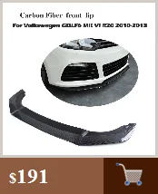 Черный Задний спойлер на крышу из углеродного волокна для Volkswagen VW Golf 6 VI MK6 GTI 2010-2013 Запчасти для тюнинга автомобилей