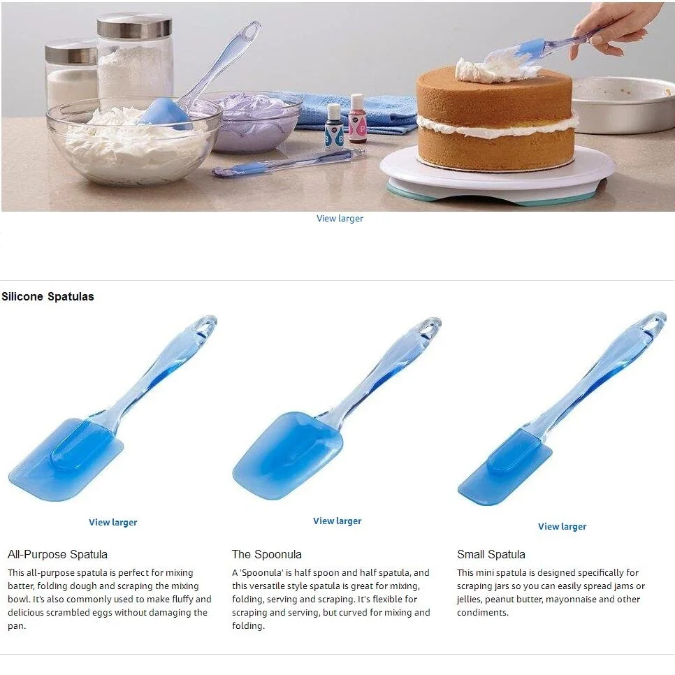 3 шт. набор силиконовых шпателей термостойкая резиновая силиконовая посуда для