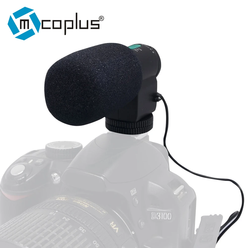 MIC-109 направленный стерео микрофон для 3 5 мм Mic Jack Canon/Nikon/Sony/Pentax DLSR камер и DV
