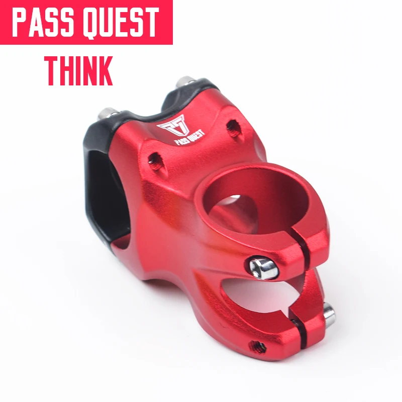 Red Pass Quest 31,8 мм 28,6 мм велосипедный стержень 0 градусов 45 мм сплав для горного велосипеда для ENDURO/DJ/AM/FR/DH MTB Запчасти для велосипеда - Цвет: Red