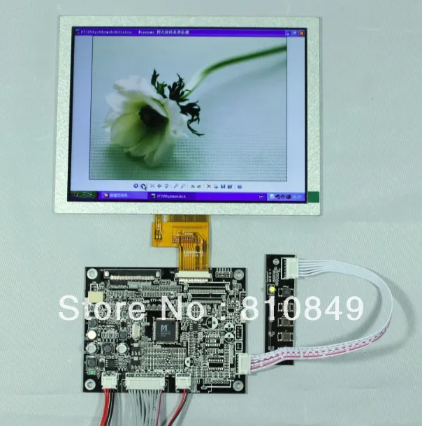 

VGA 2AV LCD Controller Board+8" EJ080NA-04C 1024x768 LCD Screen