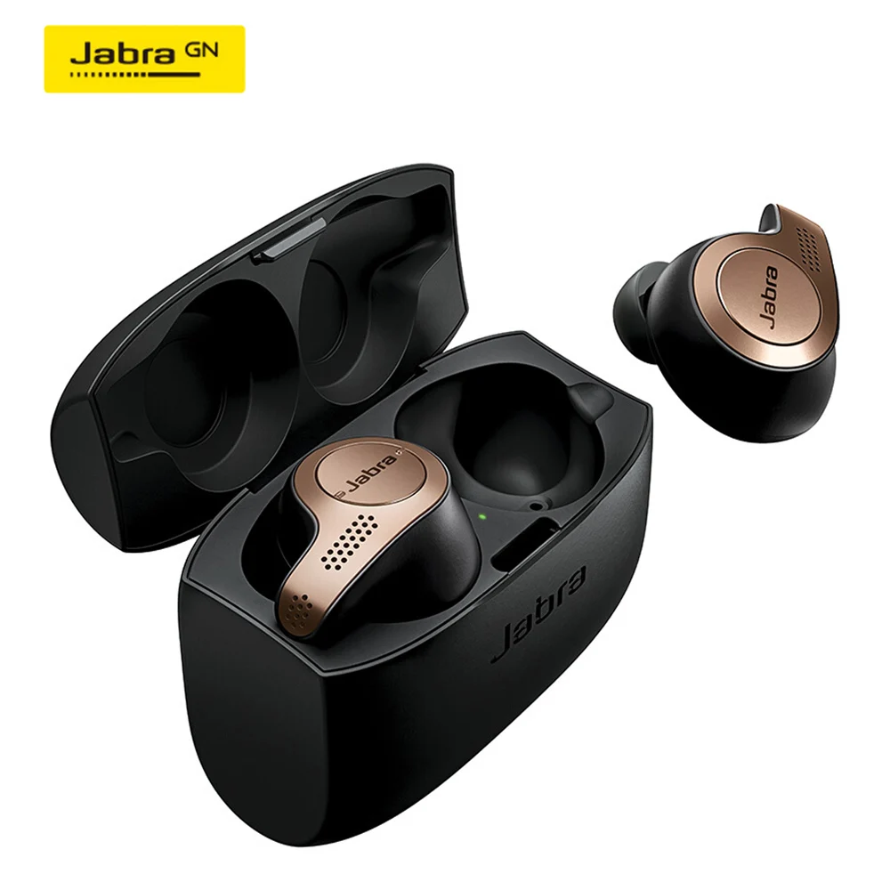 Copper Black Jabra Elite 65t Alexa с поддержкой True Беспроводной Bluetooth наушники-вкладыши Наушники-вкладыши TWS с зарядным Чехол спортивные наушники для прослушивания музыки с микрофоном - Цвет: Copper Black