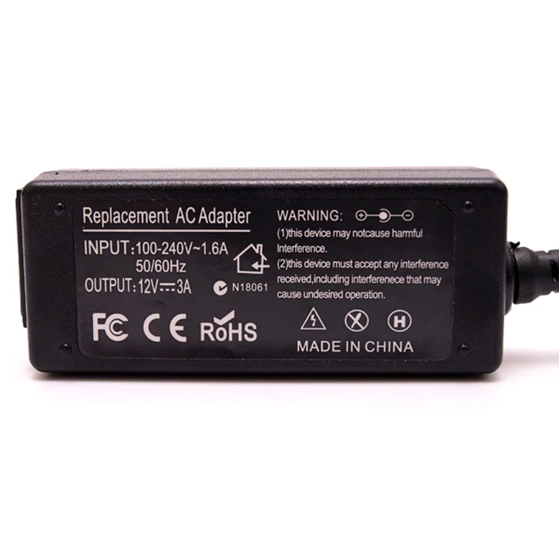 Универсальное зарядное устройство для ноутбука 12 В 3 А адаптер переменного тока