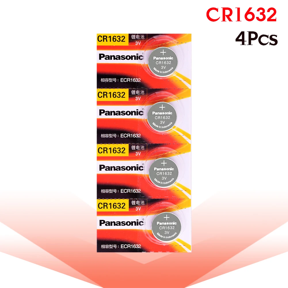 4 х Оригинальный Новый аккумулятор для PANASONIC cr1632 3 в кнопочные элементы монетные