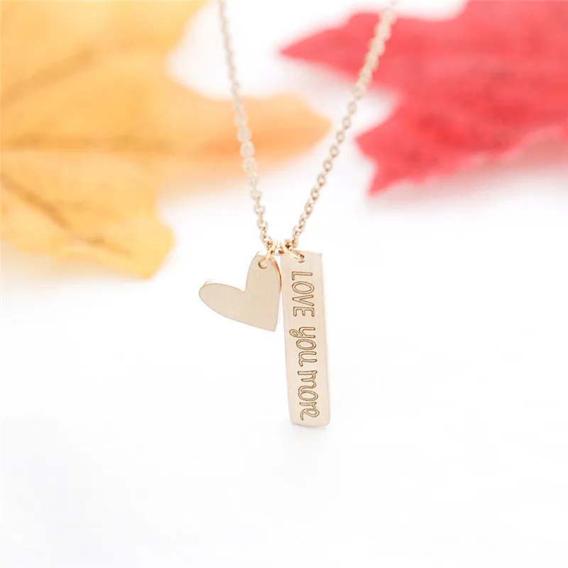 Ожерелье ETCAVCE Love You More кулон для женщин ювелирные изделия подружки невесты