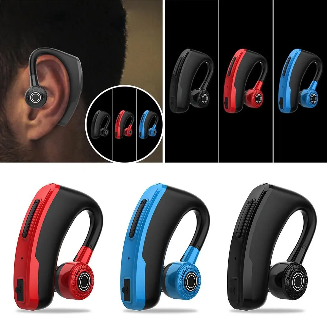 V10 Bluetooth гарнитура наушники Быстрая зарядка CSR 5 0 50H стерео чип длинный черный