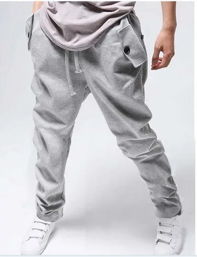 2015 Hot Men's Outdoors Sports Harem Baggy Sweatpants moletom Pants mens Joggers hip hop bandana Trousers Drop shipping K309 | Мужская