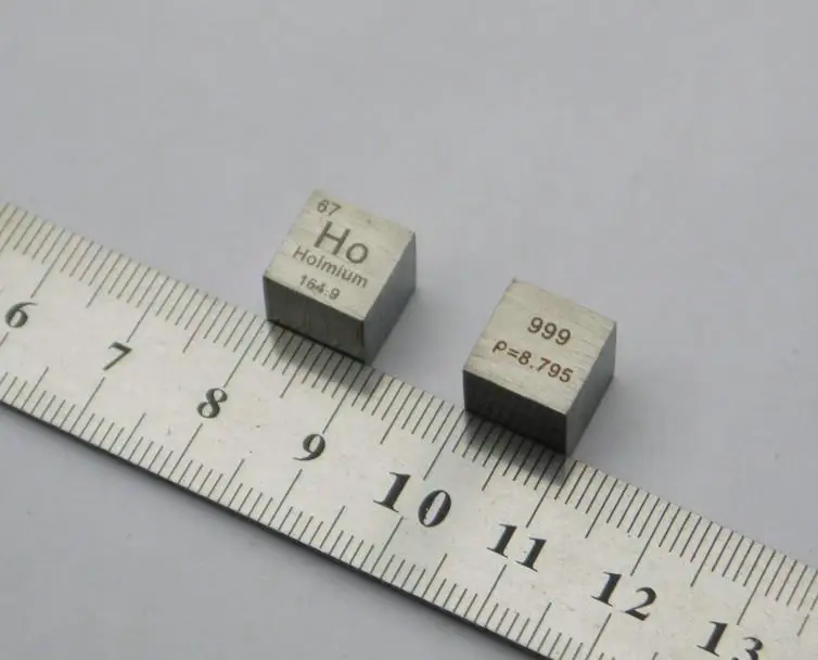 Ho Гольмиевый Cube монета блок Массовая чисто 99.9% Периодическая таблица