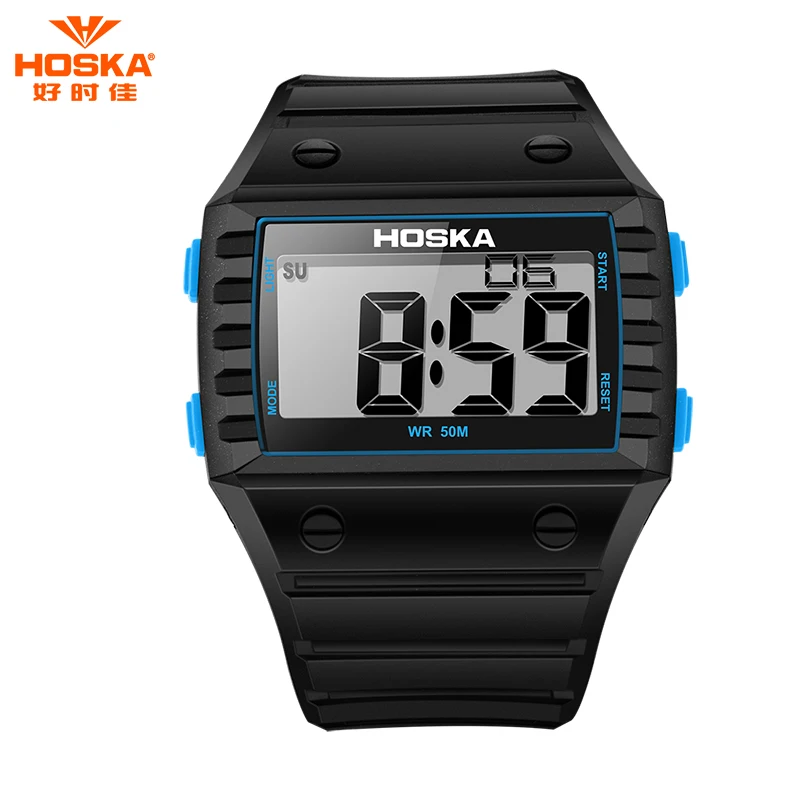 Hosk модные дизайнерские детские часы для детский Секундомер Хронограф подсветка