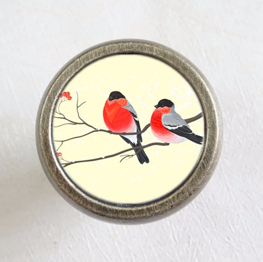 Ручки для выдвижных ящиков в винтажном стиле медные серебристые бронзовые