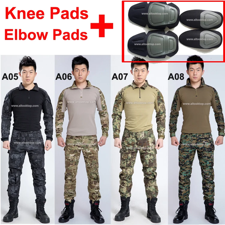 Военная форма армии США пособия по немецкому языку Мультикам camo combat Рубашка +